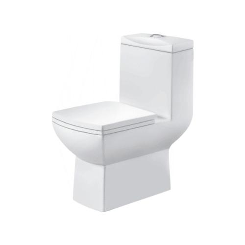 One Piece Closet(Wash Down) Dual Flush Fittings And Soft Closing Seat Cover