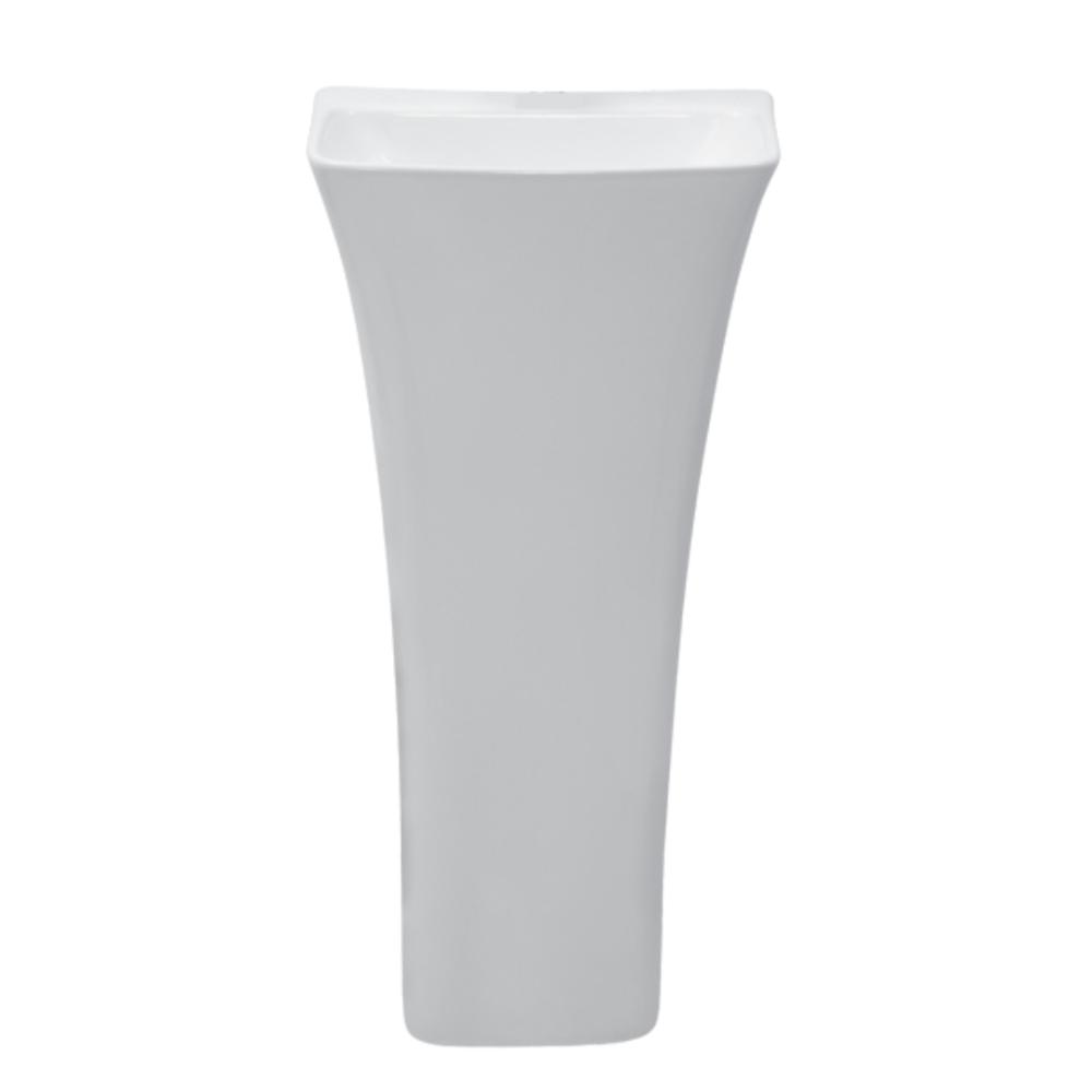 One Piece Pedestal Basin ( White )