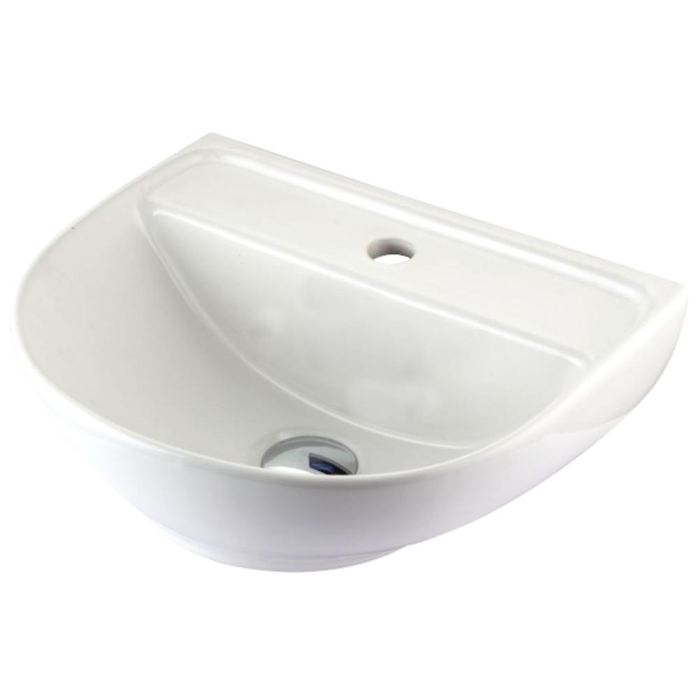 Counter Top / Wall Hung Wash Basin ( White )