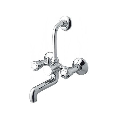 Wall Mixer WITH PROVISION FOR OVERHEAD SHOWER WITH L-BEND PIPE  Chrome