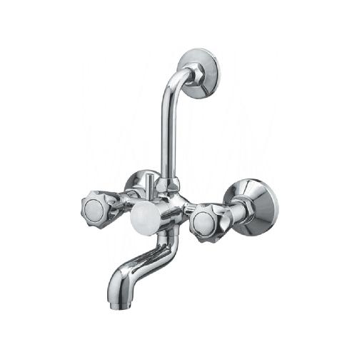 Wall Mixer Three in One with L-Bend  for Overhead Shower Chrome