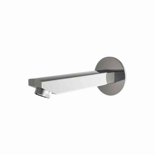 Wall Spout Plain with Wall Flange Chrome