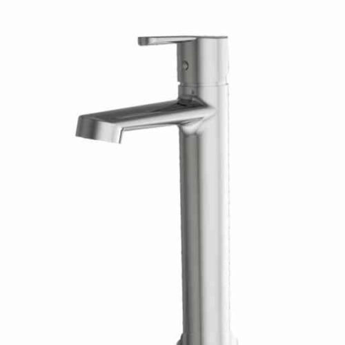 Single Lever Basin Mixer Jumbo with 600mm Long SS Braided Hose Chrome