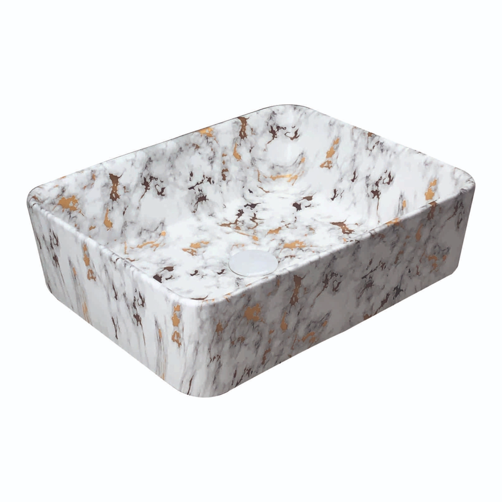 Grafdoer 1474 M5 Matt Marble Counter Top Wash Basin in modern bathroom setting