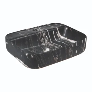 Grafdoer 1496 M1 Matt Counter Top Marble Basin in a modern bathroom setup