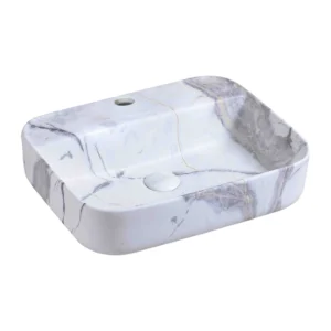 Grafdoer 1485 M2 marble basin top in a modern bathroom setting