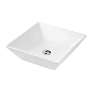 Grafdoer Italian Collection Conical A-161 Counter Top Wash Basin – modern white ceramic basin with sleek design for bathroom.