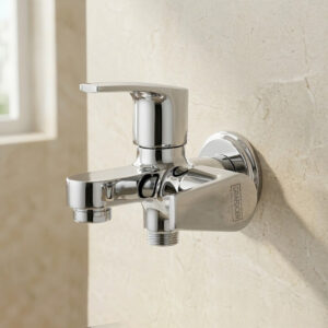 Two Way Bib Cock with Wall Flange