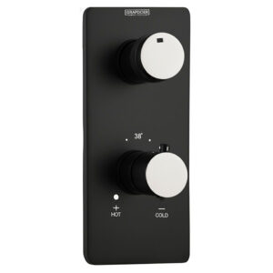 “Thermostatic Mixer & Diverter DCB 122THK B by Grafdoer for safe, precise, and luxurious shower control”