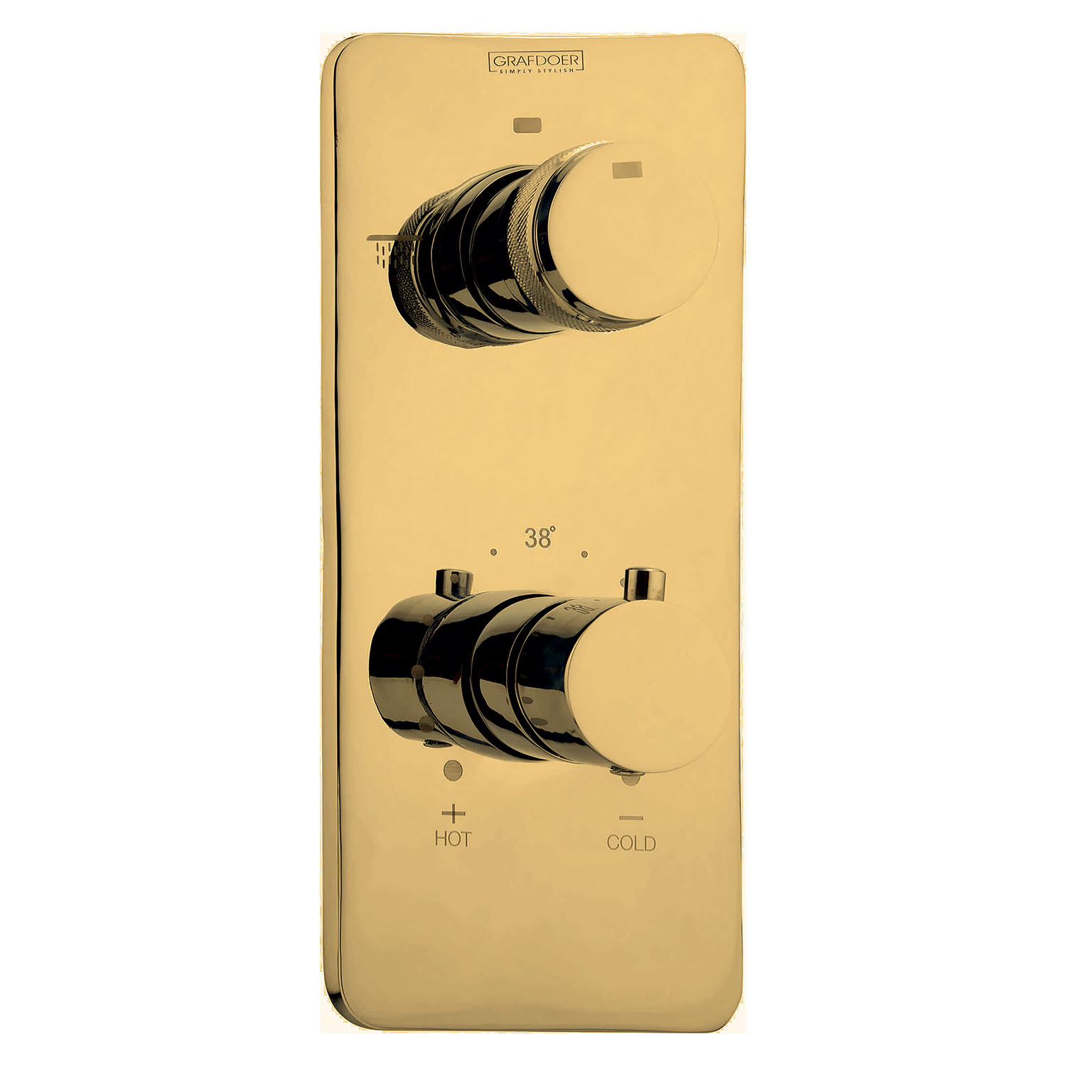 Thermostatic Mixer & Diverter DCB 122THK G by Grafdoer for safe, precise, and luxurious shower control