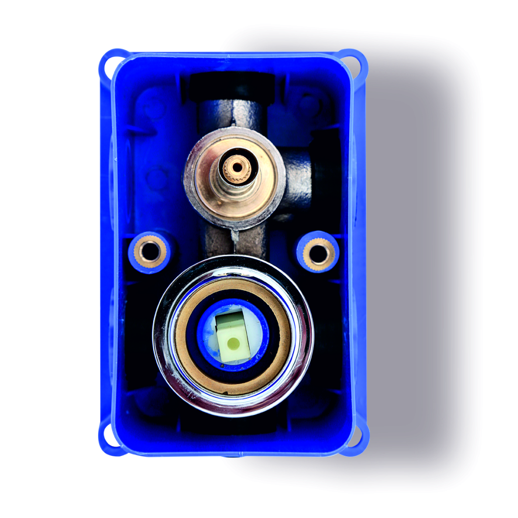 concealed body for high flow single lever mixer & diverter without exposed parts (3 INLET & 2 OUTLET)