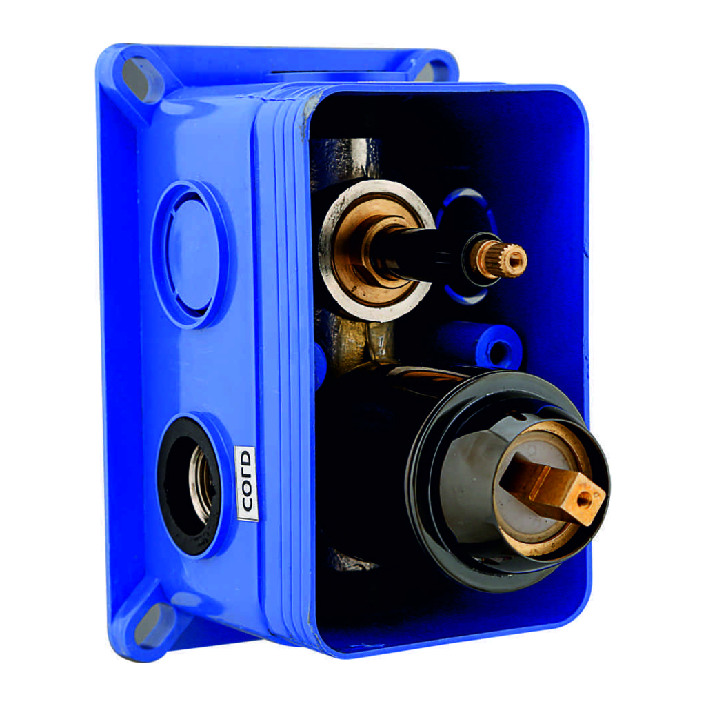 concealed body for high flow single lever mixer & diverter without exposed parts (2 INLET & 2 OUTLET)