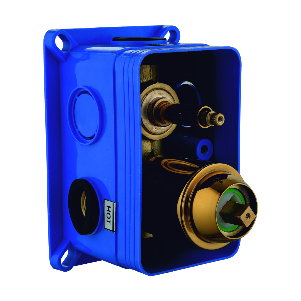concealed body for high flow single lever mixer & diverter without exposed parts (2 INLET & 2 OUTLET)