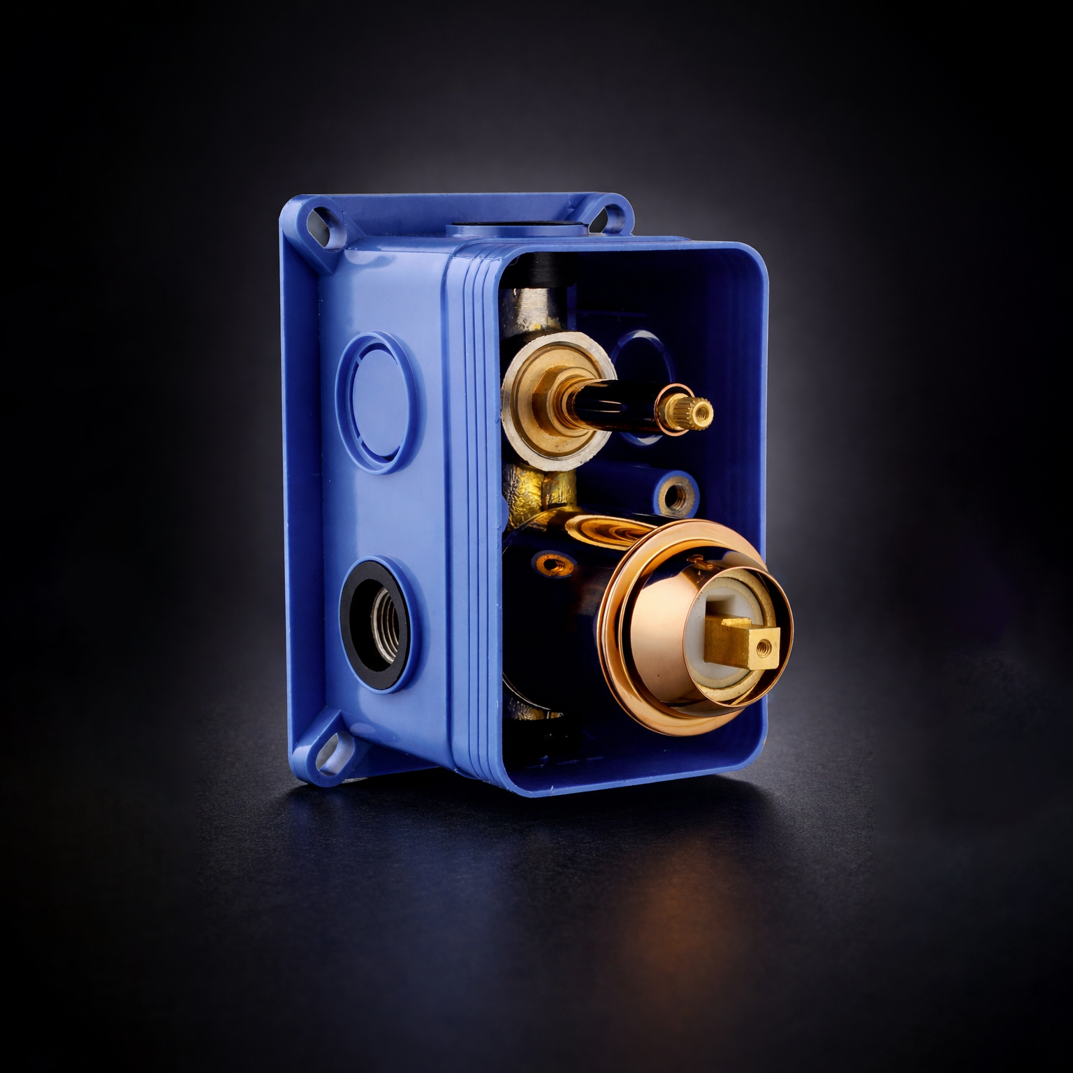 concealed body for high flow single lever mixer & diverter without exposed parts (2 INLET & 2 OUTLET)
