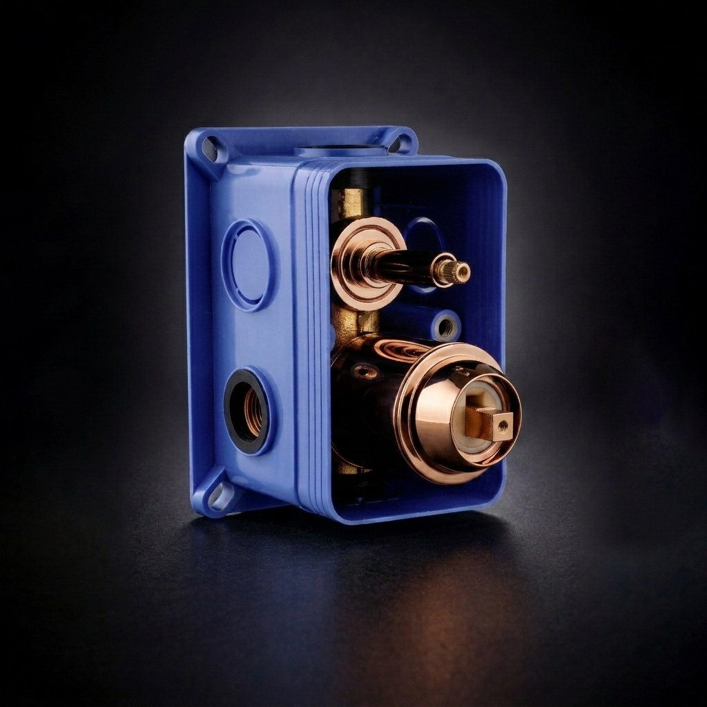 concealed body for high flow single lever mixer & diverter without exposed parts (2 INLET & 2 OUTLET)