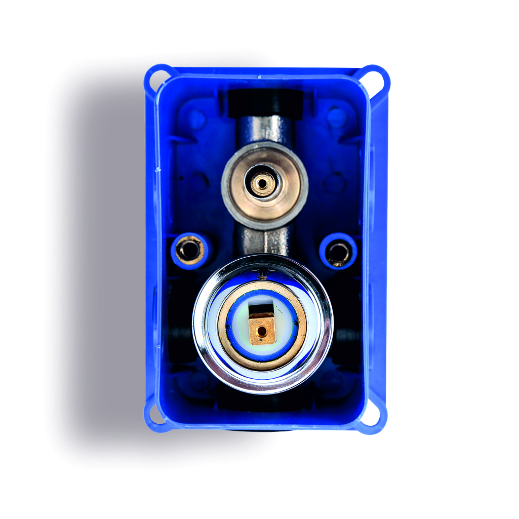 concealed body for high flow single lever mixer & diverter without exposed parts (2 INLET & 2 OUTLET)
