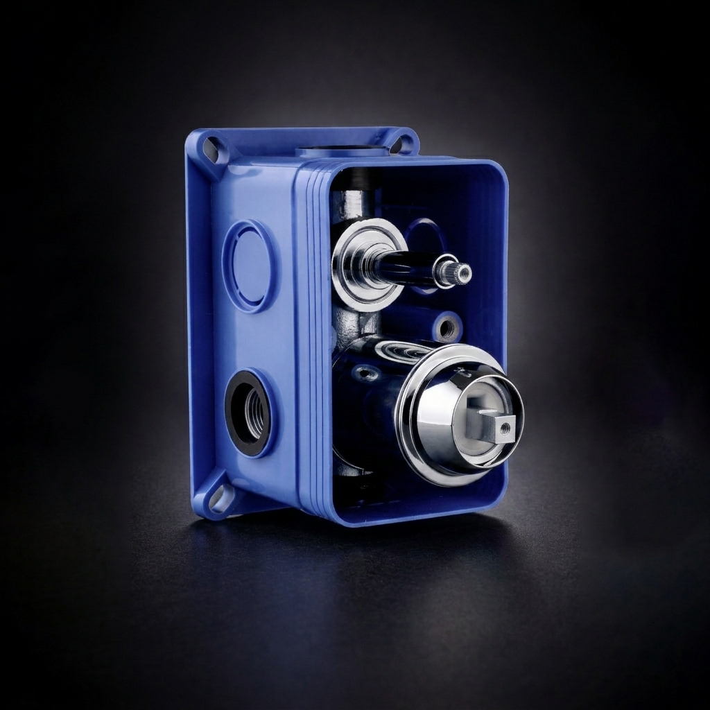 concealed body for high flow single lever mixer & diverter without exposed parts (2 INLET & 2 OUTLET)