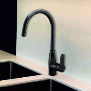 Grafdoer kitchen faucet FC 7164 B installed on modern kitchen sink