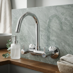 Sink Mixer Wall Mounted with Long Swinging