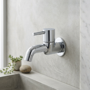 Bib Cock Short Body with Wall Flange