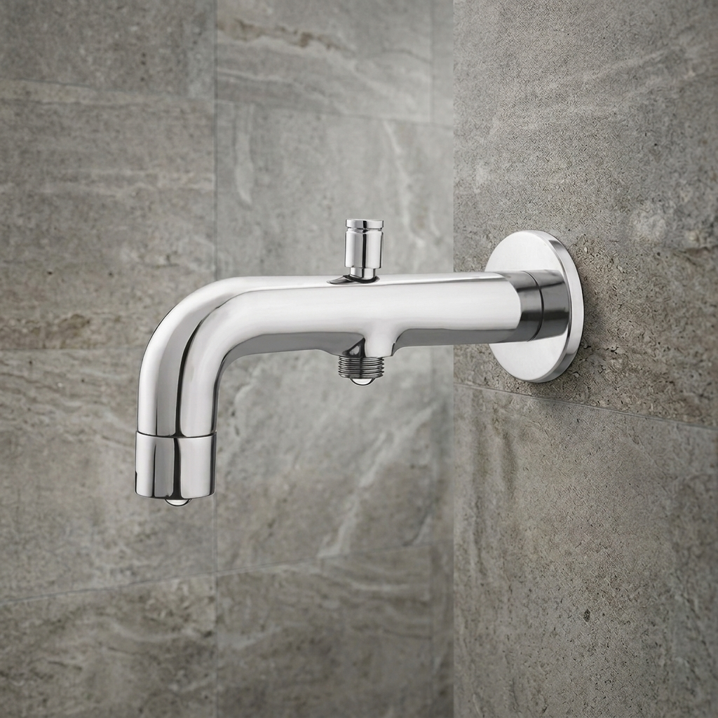 Wall Spout with Tip-Ton for Hand Shower
