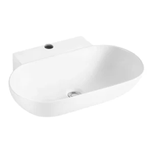 Italian Collection CAPS GA-1410 Counter Top Wash Basin – sleek white ceramic basin for modern bathroom design.