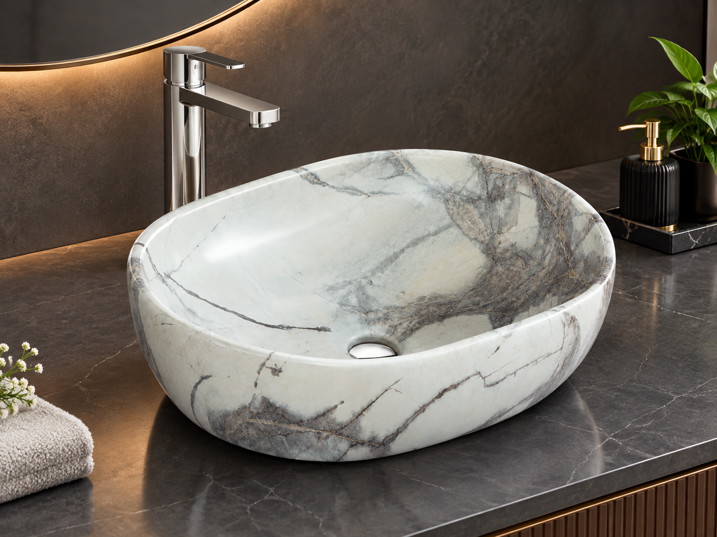 1416 M2 Matt Counter Top Wash Basin