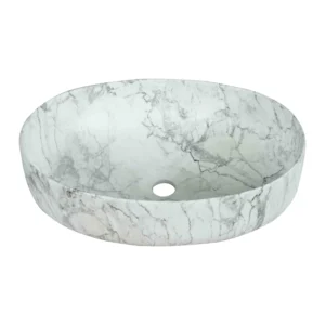 Grafdoer 1465 M1 Marble Counter Top Wash Basin installed in modern bathroom