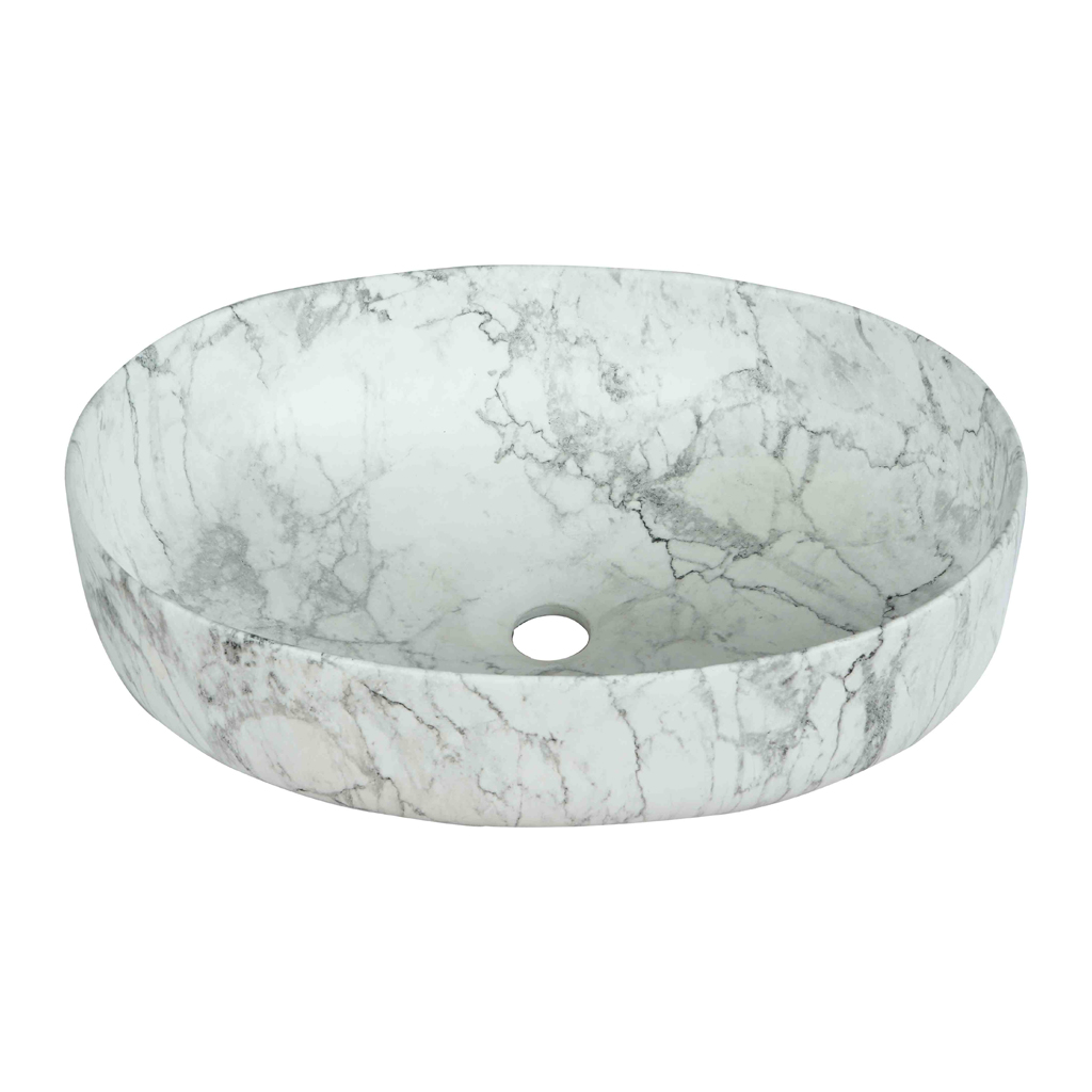 Grafdoer 1465 M1 Marble Counter Top Wash Basin installed in modern bathroom