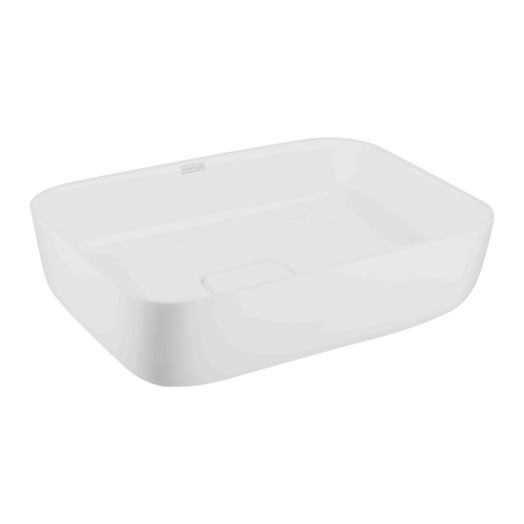 Italian Collection GA-1482 Counter Top Wash Basin in a modern bathroom setting with faucet and mirror.