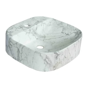 Grafdoer 1484 M2 Matt Counter Top Marble Wash Basin in modern bathroom setting