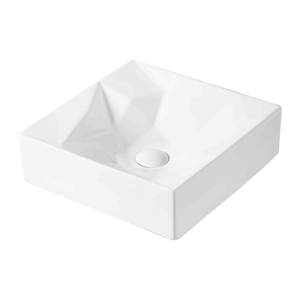 Italian Collection GA-1493 Counter Top Wash Basin – Sleek white ceramic basin on modern countertop