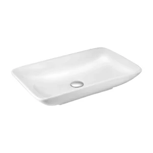 Italian Collection GA-1604 Counter Top Wash Basin – modern white ceramic countertop basin for stylish bathroom upgrade