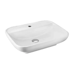 Grafdoer Italian Collection GA-1605 Counter Top Wash Basin – sleek white ceramic wash basin on modern countertop.