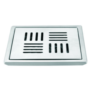 Square Drainer SS 304 5”x5” with Frame