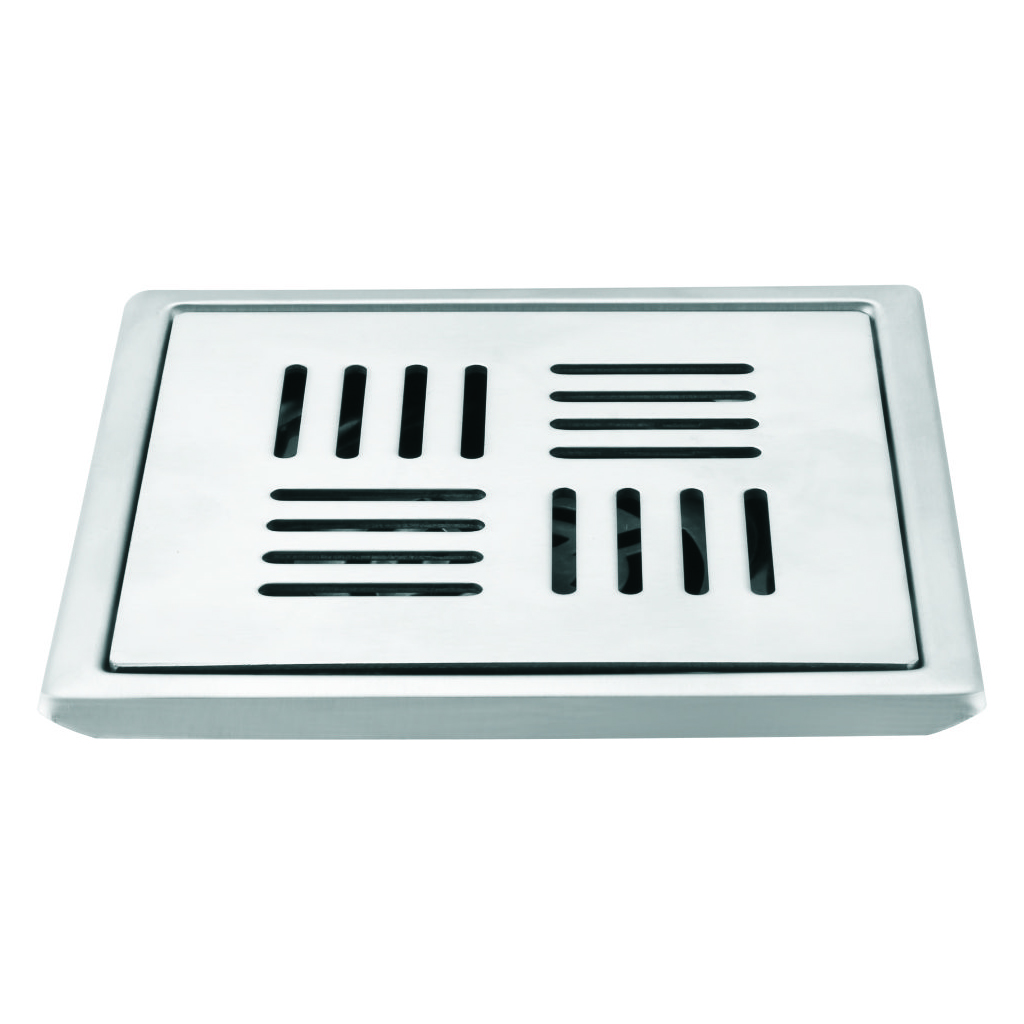 Square Drainer SS 304 5”x5” with Frame