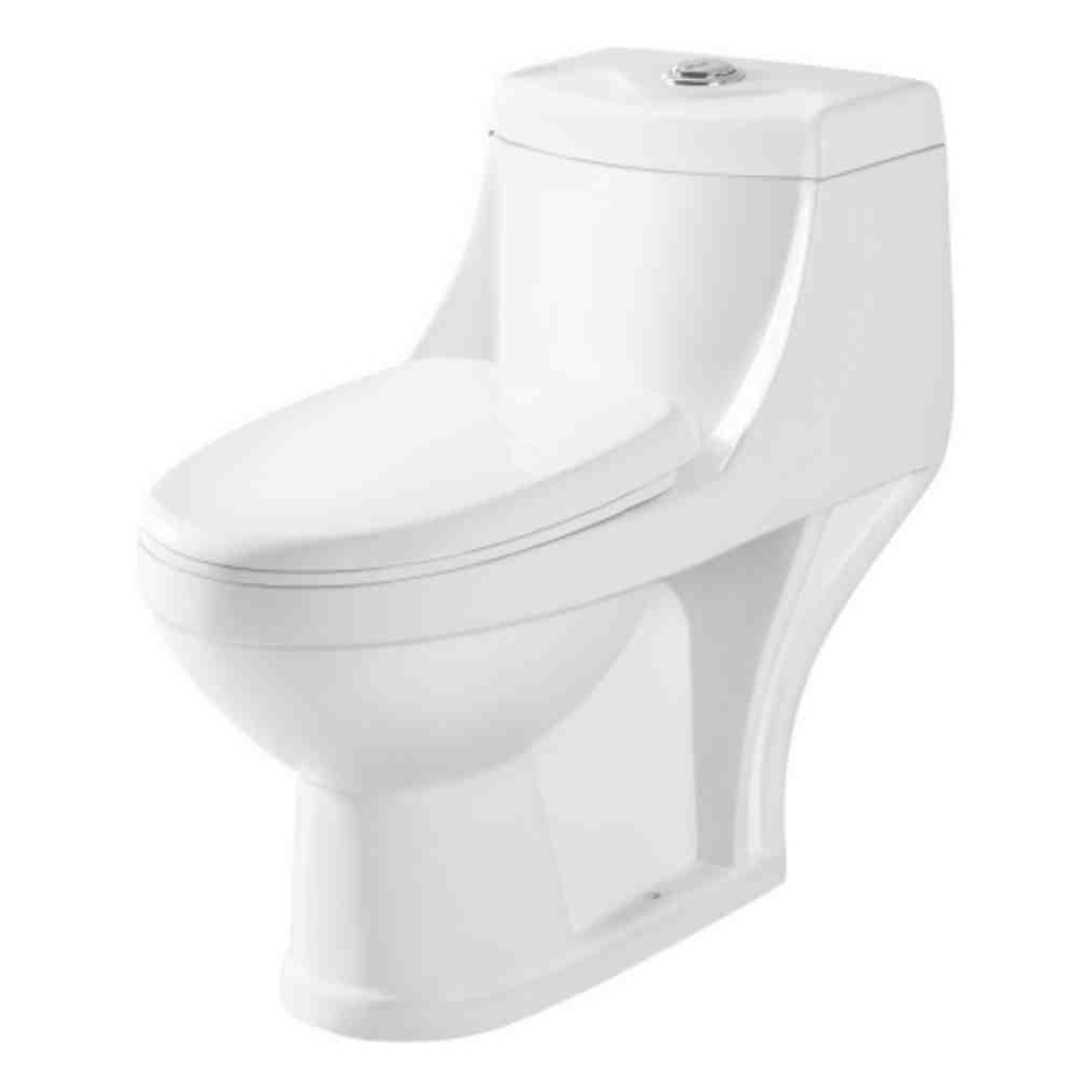 Grafdoer GS-1107 One Piece European Water Closet in a modern bathroom setup