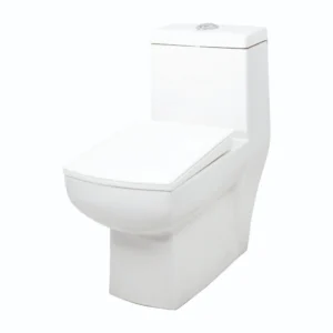 Grafdoer GS-1108 One Piece Water Closet – sleek white ceramic Indian water closet toilet design