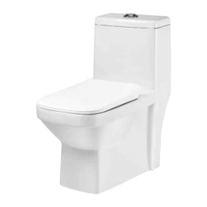 Grafdoer GS-1125 One Piece Indian Water Closet – White Sanitary Ware, Modern Design