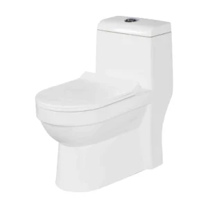 Grafdoer GS-1140 One Piece Indian Water Closet in a modern bathroom setting