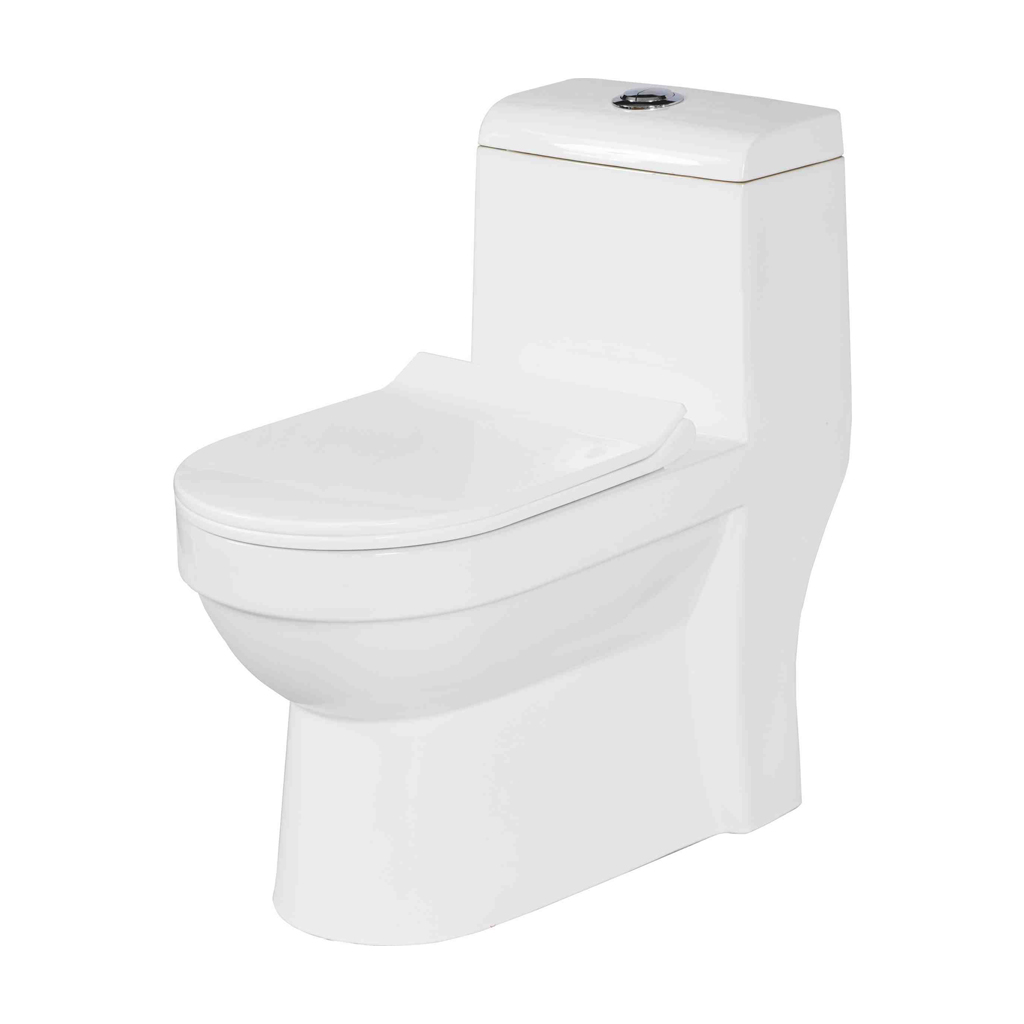 Grafdoer GS-1140 One Piece Indian Water Closet in a modern bathroom setting