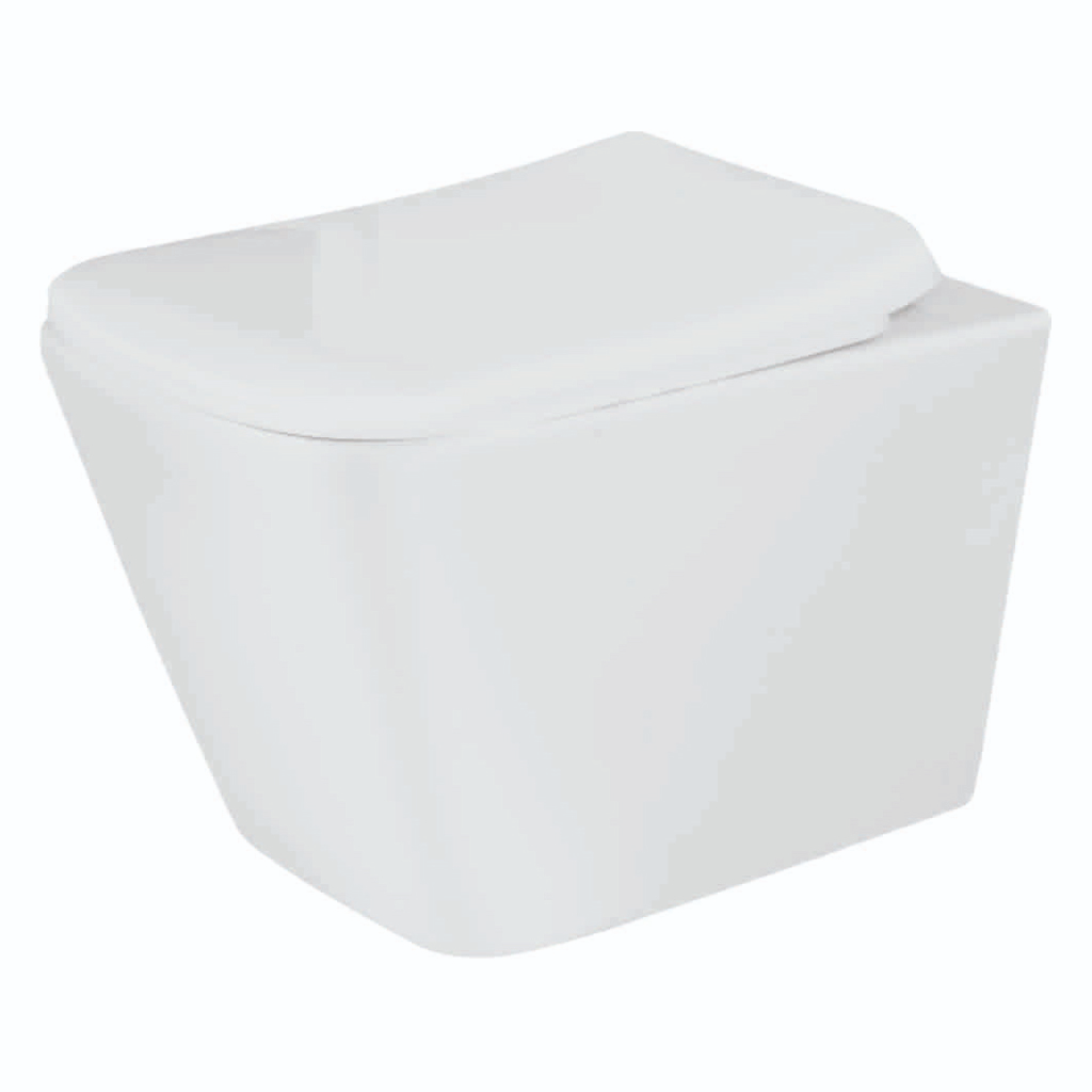 GS-1216 rimless wall hung closet – bathroom wall commode front view