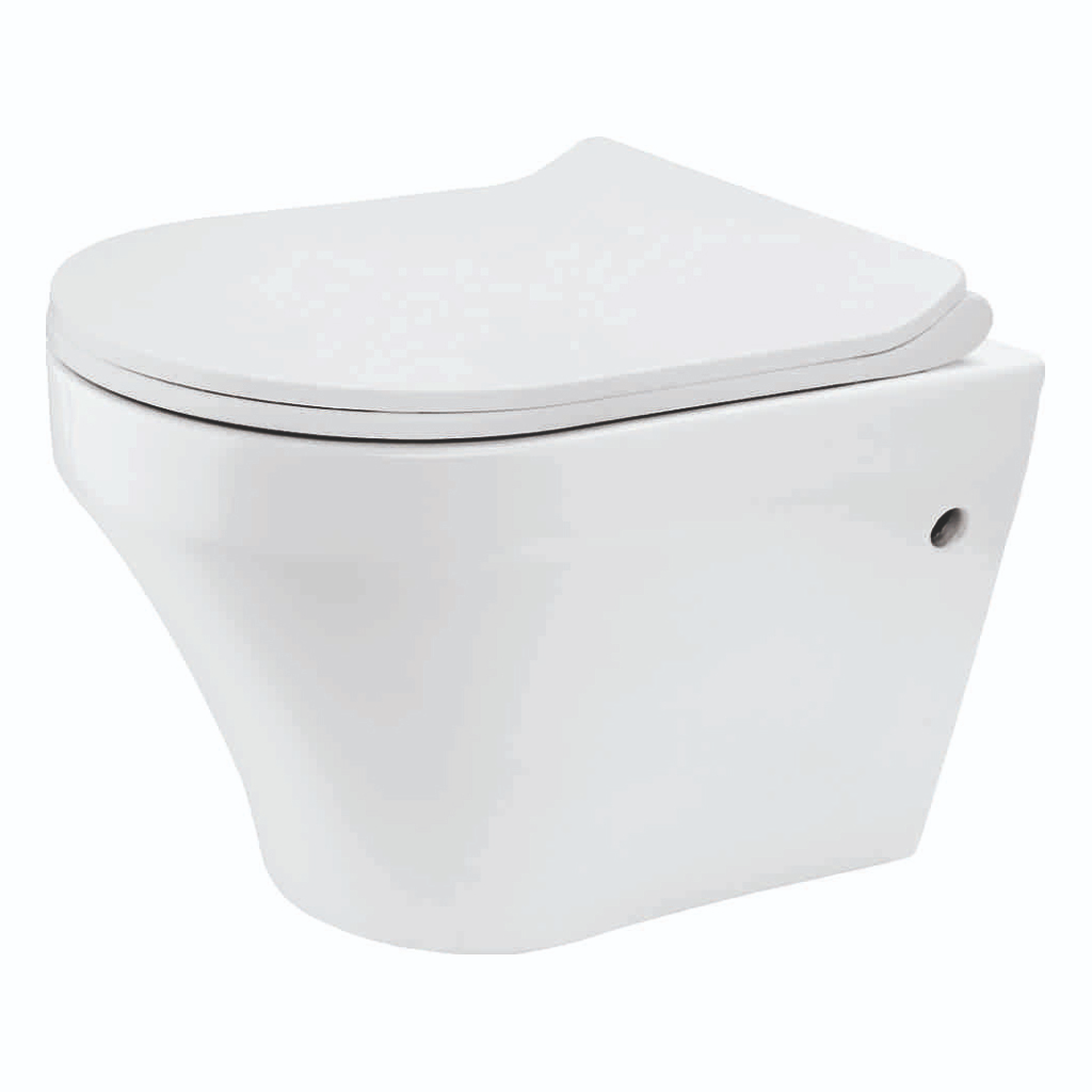 Grafdoer GS-1217 Wall Hung Closet – sleek wall mounted western toilet in modern bathroom