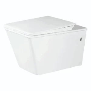 Grafdoer GS-1224 Wall Hung Closet – modern bathroom wall commode with sleek wall mounted toilet seat design