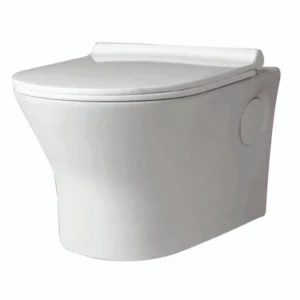 Grafdoer GS-1229 Tornedo Wall Hung Closet – modern wall mounted toilet seat in stylish bathroom setup