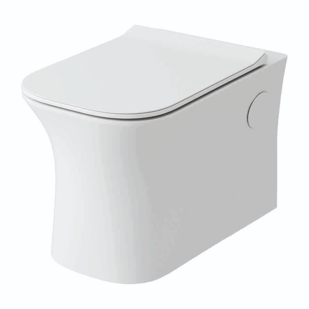 Grafdoer GS-1230 Siphonic Wall Hung Closet installed in modern bathroom