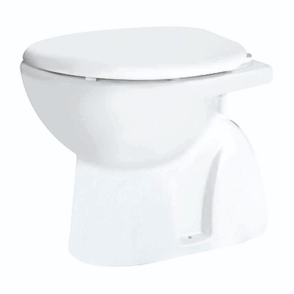 GS-5113 white European water closet concealed S-Trap front view