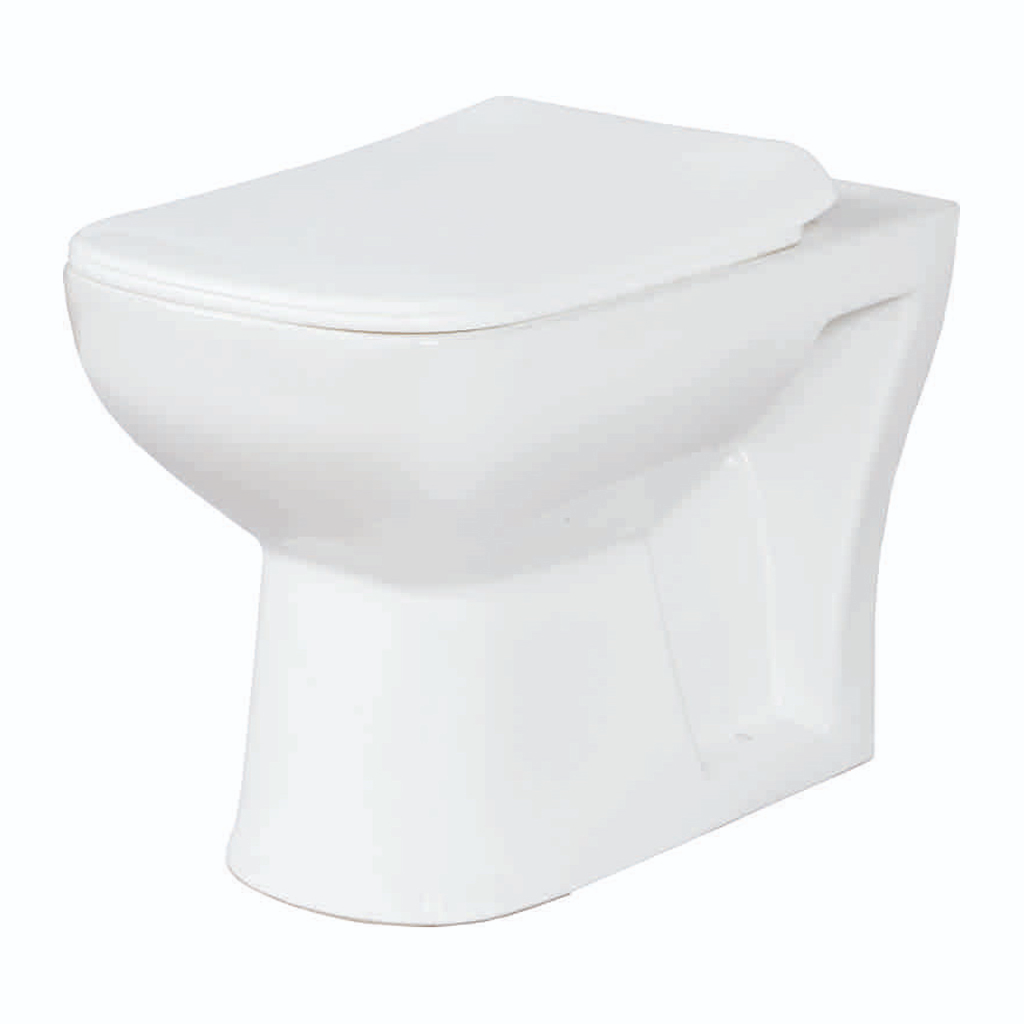 GS-5121 S-Trap Concealed European Water Closet in modern white ceramic design for bathrooms in India