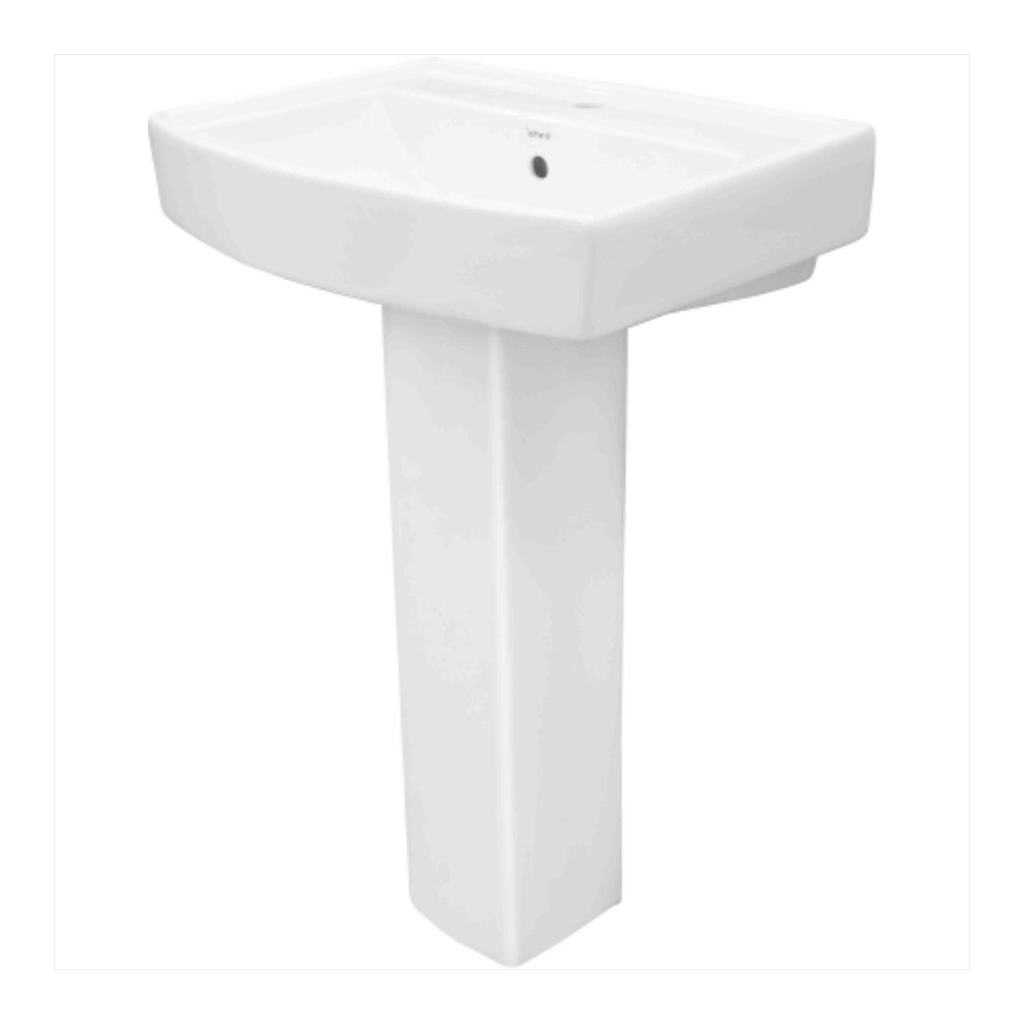 PARIS GS-5401 full pedestal wash basin in elegant white design – Grafdoer pedestal basins collection