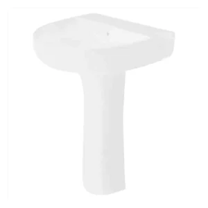 CROMA GS-5408 full pedestal ceramic wash basin in white with sleek modern design